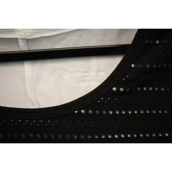 Stonewear Designs 11380-500-02 Women's Sz S Black Drishti Scoop Neck Dress - Picture 3 of 12